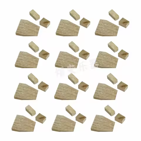 12set/36pcs Violin Bow Cork Frog Wooden Wedges Fiddlestick Replacement Parts Professional Bow Violin