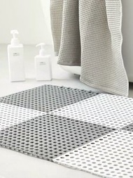 JPE - 【兩件裝】廁所浴室防滑墊 隔水地墊 拼接隔水墊 防滑地墊 浴缸墊 浴室廚房隔水地墊 白色