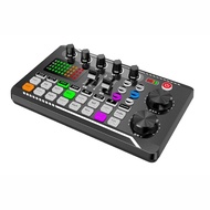 V.TOP F998 Sound Card Microphone Sound Audio Interface Mixer Sound Card Mixing Console Amplifier for