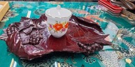 古物   早期紫檀菓盤/茶盤