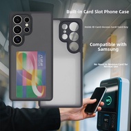 Hidden Card Slot NFC Compatible Phone Case For Multiple Samsung Models