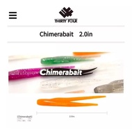 THIRTY FOUR 34 CHIMERABAIT 2.0" AJING WORM/SP