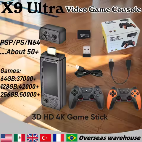 X9 Ultra Retro Video Game Console 3D HD 4K Game Stick Home Game Console HDMI Wireless Controller Ret