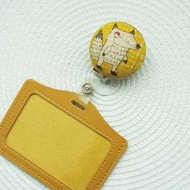 Lovely【日本布】大野狼伸縮扣環 +卡套、悠遊卡、證件套