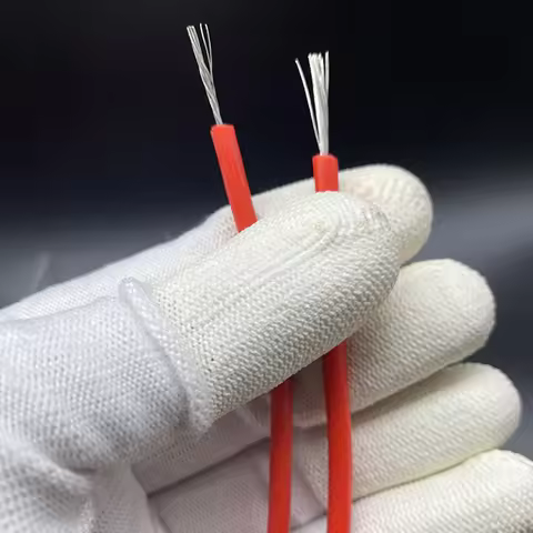 Tinned Copper Silicone Rubber Wire 28AWG Insulated Wire Stranded Heat-Resistant Multicolor High Volt