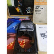 SUZUKI RC100 & RC80 COMBO SET FRONT PANEL  COVER & TWILIGHT LAMP ALBINO