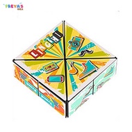 FR-M343 Mainan Edukasi Anak Rubik Geometri 3D Magnetic Motif Hand Flip Puzzle Toys / Magic Rubik