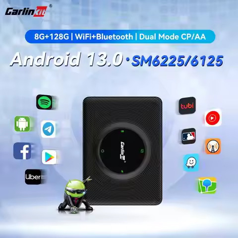 CarlinKit CarPlay Ai Box Android 13 TV Box QCM6125 8 cores 8G+128G Smart Car Video Box Wireless CarP