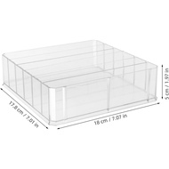 Cash Drawer Tray, Acrylic Currency Tray 6 Compartment Clear Money Storage Box Desk Drawer Organizer 
