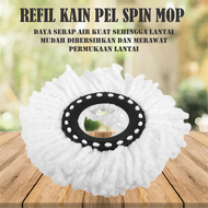 Refill KAIN PEL LANTAI BULAT Spin Mop Refill Microfiber Super Pell 16 CM