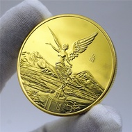 Mexico Liberty 1Oz Gold Coin Eagle Snake Commemorative Coins Collection Gifts
