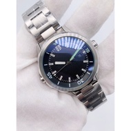 Mens Watches 2813 Automatic Movement Pilot Watch Stainless Steel 44mm Case Sapphire Glass Sport Wris
