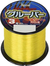 Diamond Fishing Froston Grouper Nylon Line, 546.4 yd (500 m), No. 3, 12 lbs, Yellow