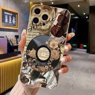 Magnetic Tape Painted Perforated Beige Painted Minimalist Fashion Creative Shockproof Phone Case Com