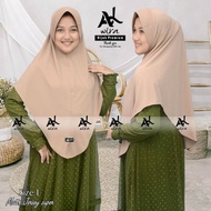 Alwira Hijab Kerudung Instan Jersey Premium ,L,Jilbab Jersey Premium