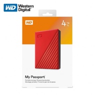 Western Digital 威騰 My Passport 4TB 2.5吋 行動硬碟 紅色（WD-MPNEW-R-4TB）