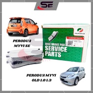 PERDUA Brake Pad Myvi Old 1.0 1.3 Myvi SE Front Disc Brake Pads Set (04465-73R01) Mergent Break Brek