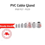 Nylon Pvc Cable Gland PG Gland Pvc Gland White PG7 PG9 PG11 PG13.5 PG16 PG19 PG21 PG25 PG29 PG36 PG4