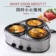❤Fast Delivery❤a-Pot-Three-Liner Ceramic Inner Pot Separated Large Capacity Multi-Function Slow Cooker for Commercial Use
