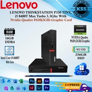 LENOVO THINKSTATION P330 i5 8400T Max Turbo 3.3Ghz  Perfect for big jobs like engineering Photoshop 
