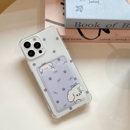 UNGU Purple Flower Card Cover Silicone Softcase OPPO RENO 14F Reno 14 Pro 5G Reno 13 5G Reno 13F A60