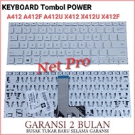 Asus VivoBook 14 X412 X412F X412FA X412FL X412FJ X412U Silver Keyboard -NPRO