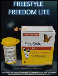 Abbott Freestyle Freedom Lite Glucose Test Strips 50s Free-style Freestyles 雅培輔理善越捷型血糖試紙