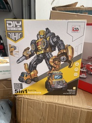 [Voucher 10k] Bộ Đồ Chơi Lắp Ráp Rô Bốt Biến Hình 5 Trong 1 Cho Bé (có 2 màu)