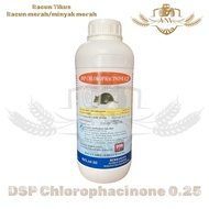 1L DSP Chlorophacinone 0.25 /Minyak Merah/Racun Tikus (sama TRIXON, YASODION UBAT TIKUS) Ubat Tikus 