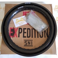 Expedition KLX CRF 150 WR 155 Rim Set Ring 21 x 160 / 18 x 185 BLACK