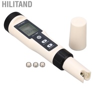 Hilitand Water Quality Test Pen  Digital H2 Meter IP67 Waterproof Temperature Detection Insert Probe