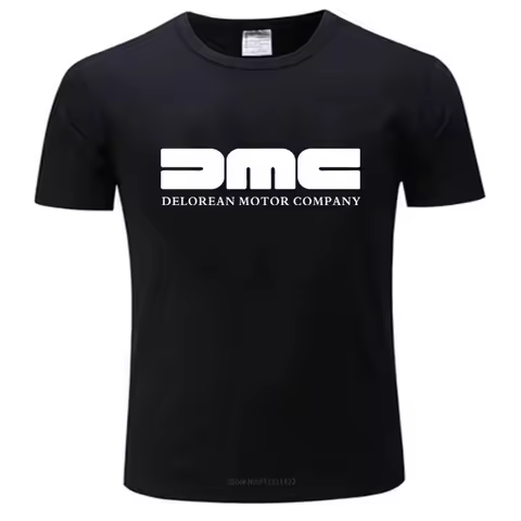 100% Cotton T Shirt Mens Short Sleeve DMC DeLorean - Mens T-Shirt Back To The Future Film Fashion Te