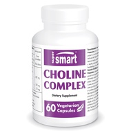 Supersmart - Choline Complex (Patented & High Strength) - with Choline Bitartrate, GPC Choline & CDP