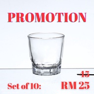 韩国玻璃透明烧酒小酒杯 Korean Soju Shot Glass 【PROMOTION】