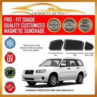 Subaru Forester 3rd Gen 2008 - 2013 ( 6 pcs) Car Magnetic Sunshade