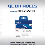 Brother Original DK-22210 29mm White Continuous Paper For File Folder & Barcode