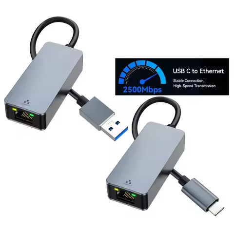 USB 3.1 Type-C To RJ45 2500Mbps High Speed Network Card RTL8156B 2.5G Ethernet Adapter for Laptop De