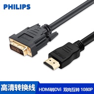 Philips Hdmi To Dvi Cable Dvi To Hdmi Adapter Laptop TV PS4 HD Converter
