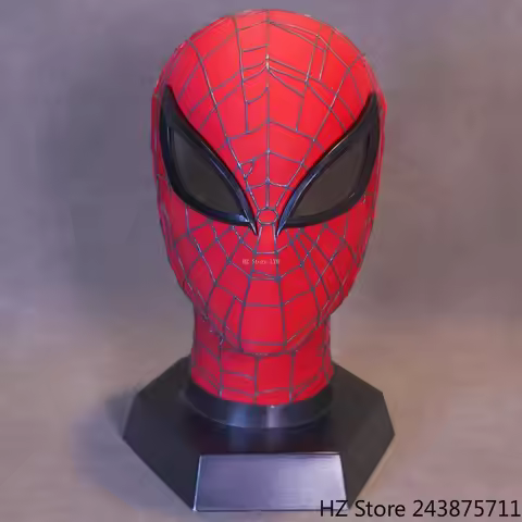 Superior Spider-Man Mask Superhero Costume Mask with Webs & Removable Lenses Halloween Cosplay Cos H