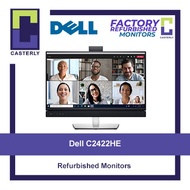 [Refurbished] Dell C2422HE 24-inch Built-in Webcam Video Conferencing Monitor