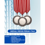 [Without Sticker] Silver Resin Medal Plus Competition Award Rope
