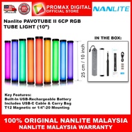 Nanlite PavoTube II 6CP RGB LED Tube Light (10") RGB Light Studio Light