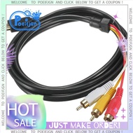 【Poeifjgn】HDMI to RCA Cable 1080P HDMI Male to 3 RCA S-Video AV Audio Cable Cord Adapter for TV HDTV
