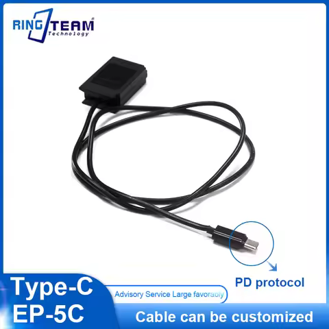 EP-5C USB-C Type-C EN-EL20 Dummy Battery Power Adapter DC Coupler For Nikon 1 J1 1 J2 1 J3 1 S1 1 V3