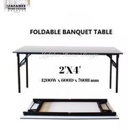 3v Foldable Banquet Table (Width 600mm/ 2')/ Meja Lipat (2x4)(420)