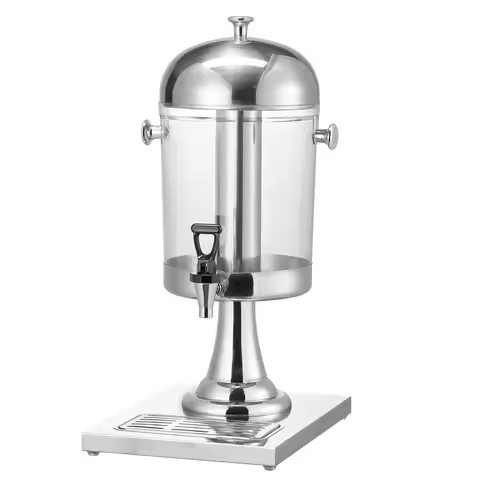 SucceBuy Beverage Dispenser 2.1Gallon Stainless Steel Plastic Juice Dispensers Lemonade Juice Dispen