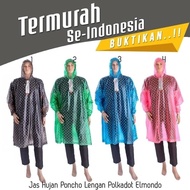 Jas Hujan Ponco Lengan Polkadot ELMONDO 713 ( Poncho TANGAN KELELAWAR BATMAN )