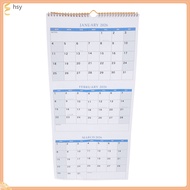 Wall Calendar 2025-2027 - 3 Month Wall Calendar Display (Folded In A Month) Hanging Planners 2025-20