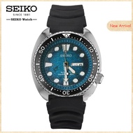 Seiko (SEIKO) นาฬิกาสำหรับผู้ชาย PROSPEX ชุดอัตโนมัตินาฬิกาควอตซ์หอยเป๋าฮื้อน้ำ Ghost จานเซรามิคคละสีสายเหล็ก200เมตรกันน้ำนาฬิกาข้อมือผู้ชาย SRPE39K1