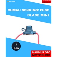 Holder Rumah Fuse Sekring Blade Tancap Mini – Fuse Holder Waterproof Kabel Sekring Blade Kecil Unive